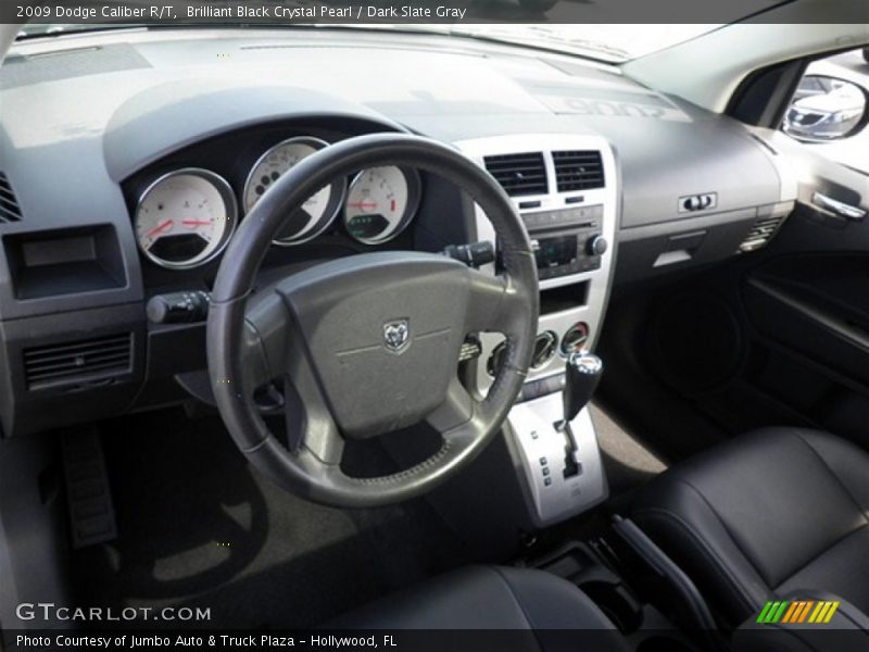Brilliant Black Crystal Pearl / Dark Slate Gray 2009 Dodge Caliber R/T