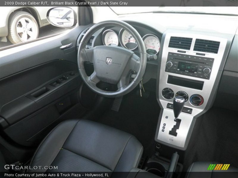 Brilliant Black Crystal Pearl / Dark Slate Gray 2009 Dodge Caliber R/T