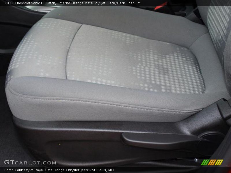 Inferno Orange Metallic / Jet Black/Dark Titanium 2012 Chevrolet Sonic LS Hatch