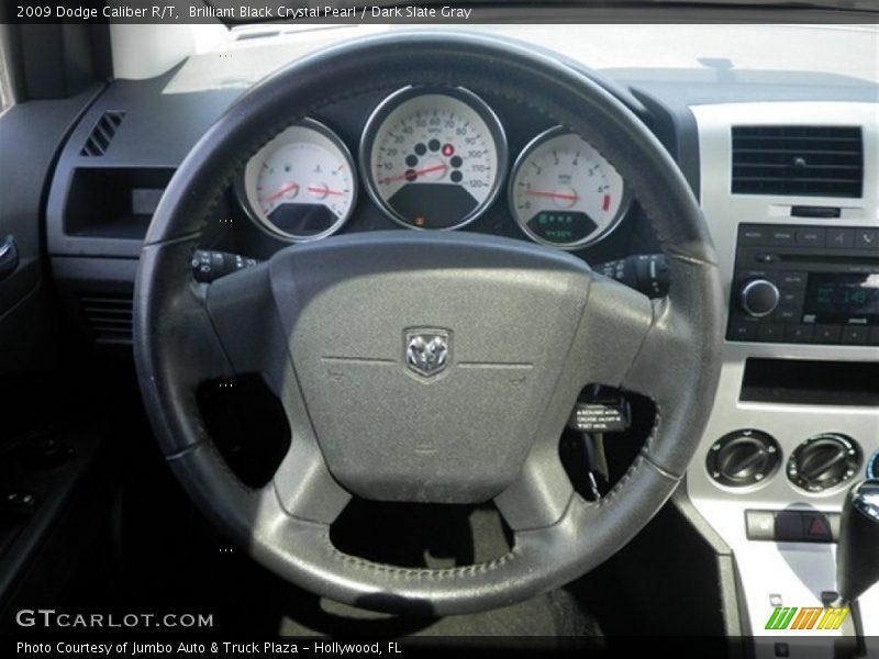 Brilliant Black Crystal Pearl / Dark Slate Gray 2009 Dodge Caliber R/T