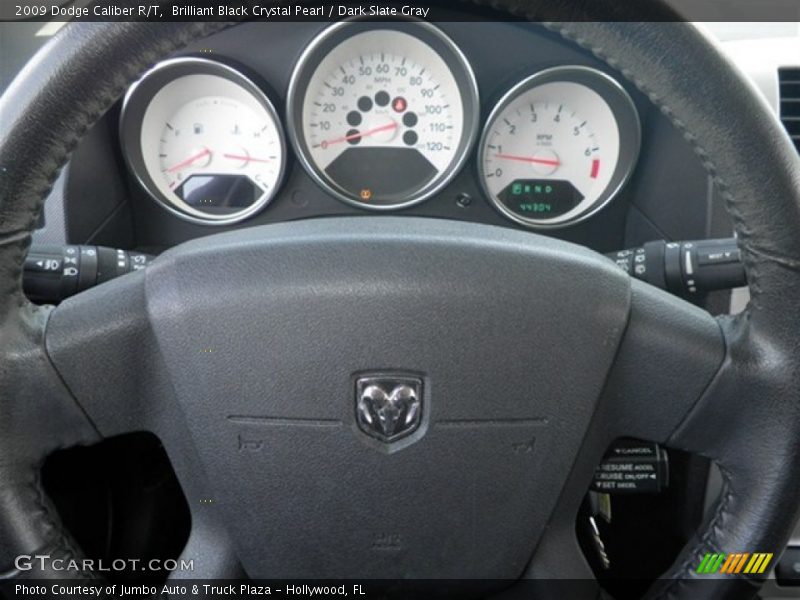 Brilliant Black Crystal Pearl / Dark Slate Gray 2009 Dodge Caliber R/T