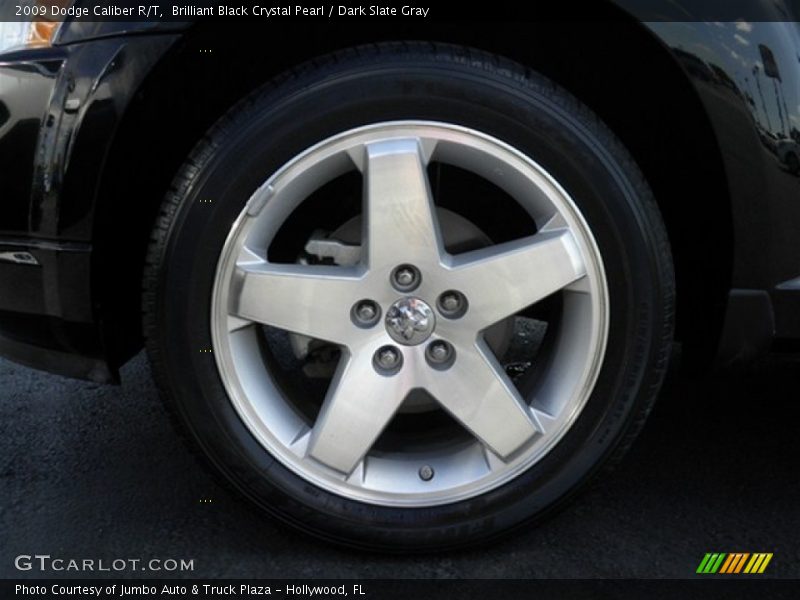 Brilliant Black Crystal Pearl / Dark Slate Gray 2009 Dodge Caliber R/T