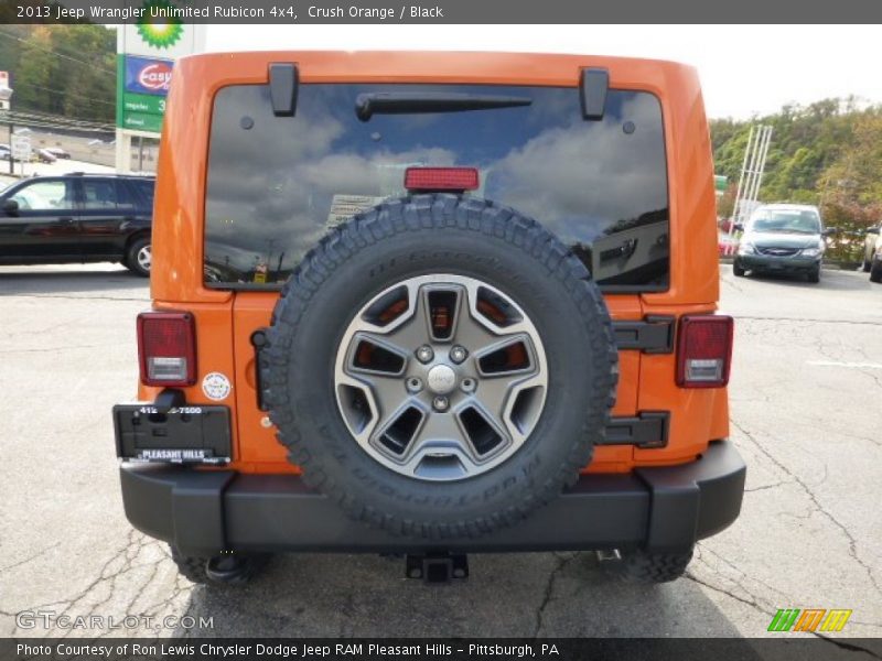 Crush Orange / Black 2013 Jeep Wrangler Unlimited Rubicon 4x4