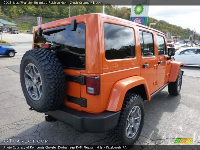 Crush Orange / Black 2013 Jeep Wrangler Unlimited Rubicon 4x4