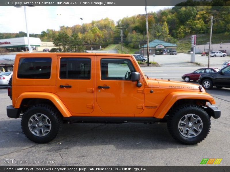 Crush Orange / Black 2013 Jeep Wrangler Unlimited Rubicon 4x4