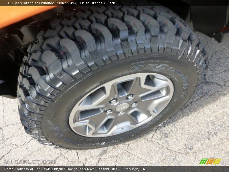 Crush Orange / Black 2013 Jeep Wrangler Unlimited Rubicon 4x4