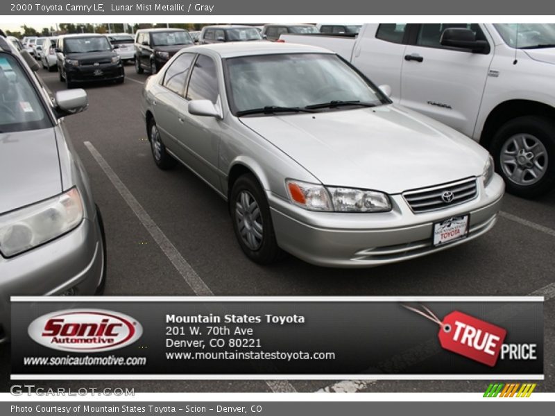 Lunar Mist Metallic / Gray 2000 Toyota Camry LE