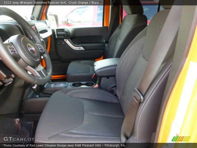 Crush Orange / Black 2013 Jeep Wrangler Unlimited Rubicon 4x4