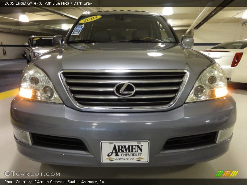 Ash Blue Mica / Dark Gray 2005 Lexus GX 470