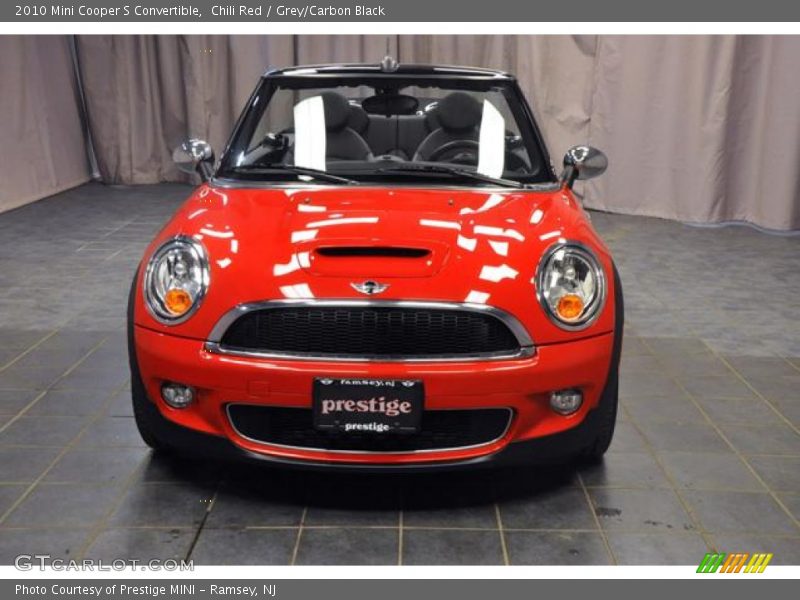 Chili Red / Grey/Carbon Black 2010 Mini Cooper S Convertible