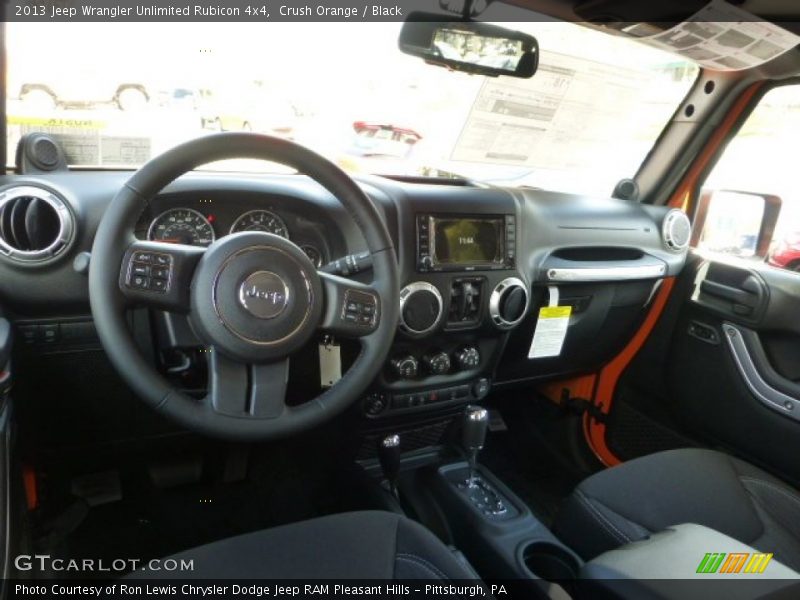 Crush Orange / Black 2013 Jeep Wrangler Unlimited Rubicon 4x4