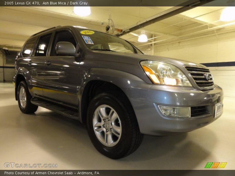 Ash Blue Mica / Dark Gray 2005 Lexus GX 470