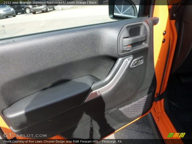 Crush Orange / Black 2013 Jeep Wrangler Unlimited Rubicon 4x4