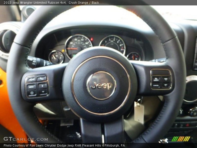 Crush Orange / Black 2013 Jeep Wrangler Unlimited Rubicon 4x4