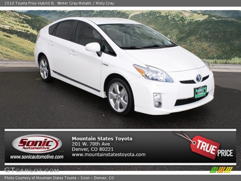 Winter Gray Metallic / Misty Gray 2010 Toyota Prius Hybrid III