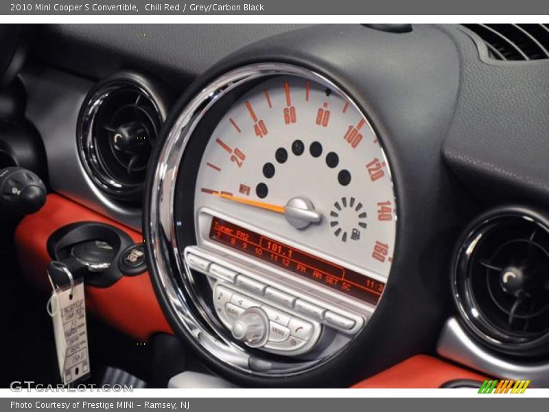Chili Red / Grey/Carbon Black 2010 Mini Cooper S Convertible