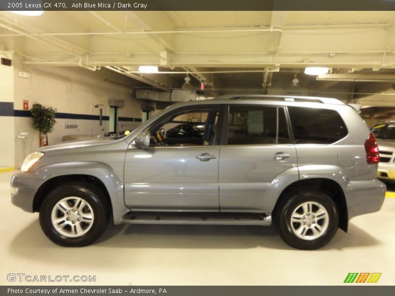 Ash Blue Mica / Dark Gray 2005 Lexus GX 470