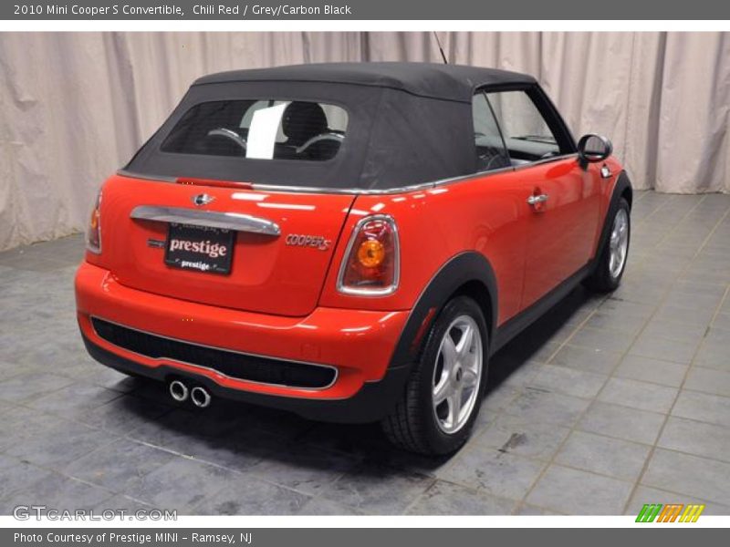 Chili Red / Grey/Carbon Black 2010 Mini Cooper S Convertible