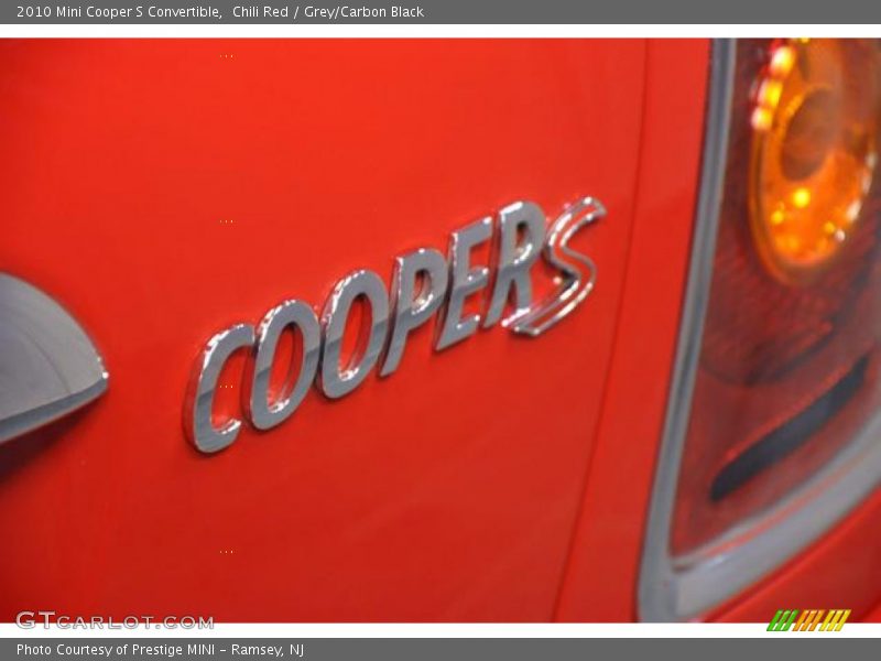 Chili Red / Grey/Carbon Black 2010 Mini Cooper S Convertible