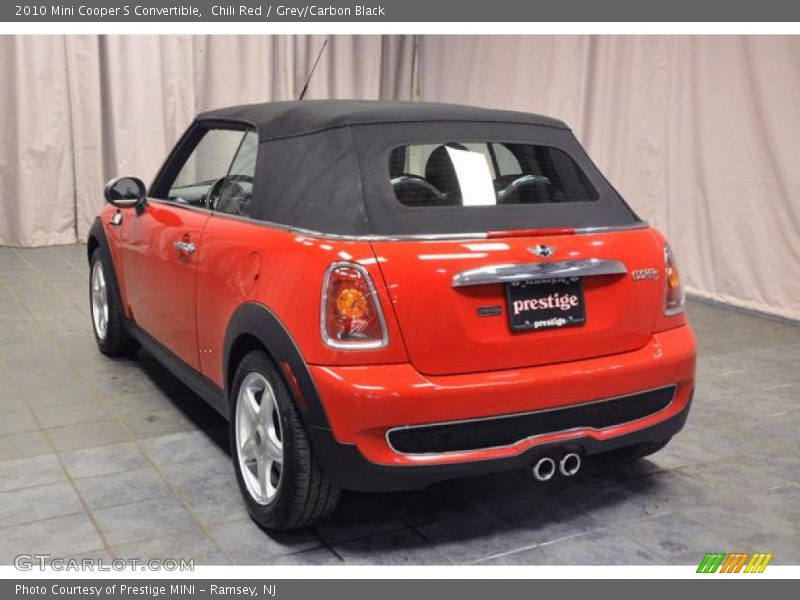 Chili Red / Grey/Carbon Black 2010 Mini Cooper S Convertible