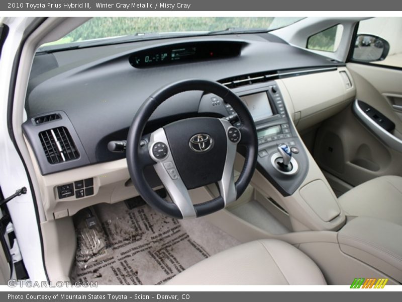 Winter Gray Metallic / Misty Gray 2010 Toyota Prius Hybrid III