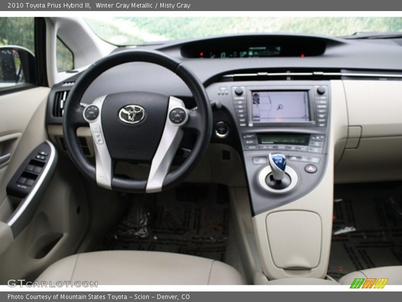 Winter Gray Metallic / Misty Gray 2010 Toyota Prius Hybrid III
