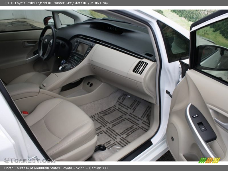Winter Gray Metallic / Misty Gray 2010 Toyota Prius Hybrid III