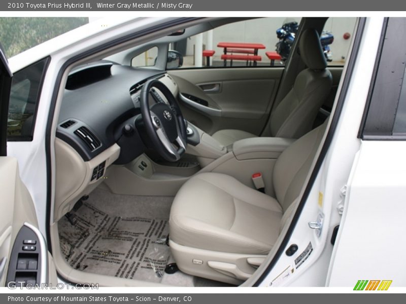 Winter Gray Metallic / Misty Gray 2010 Toyota Prius Hybrid III