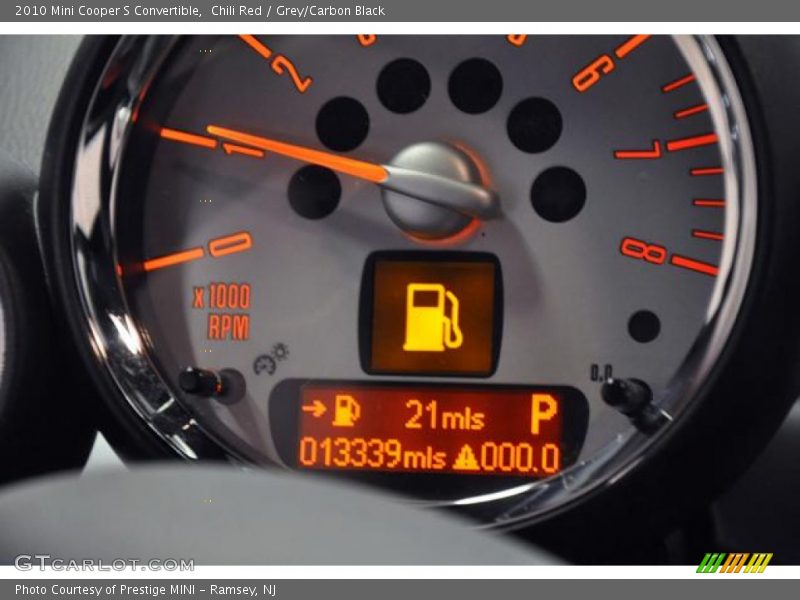 Chili Red / Grey/Carbon Black 2010 Mini Cooper S Convertible