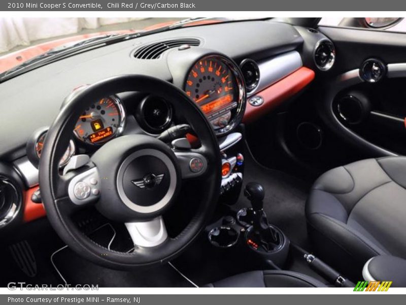 Chili Red / Grey/Carbon Black 2010 Mini Cooper S Convertible