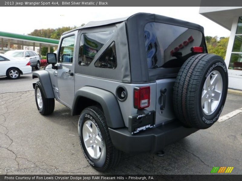 Billet Silver Metallic / Black 2013 Jeep Wrangler Sport 4x4