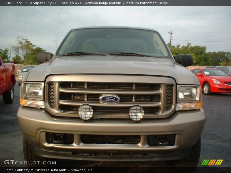 Arizona Beige Metallic / Medium Parchment Beige 2003 Ford F250 Super Duty XL SuperCab 4x4