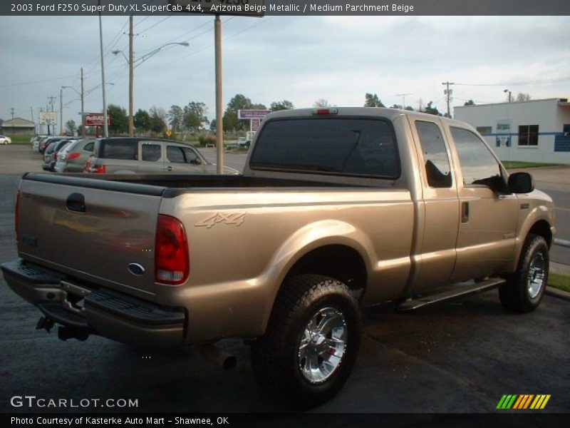Arizona Beige Metallic / Medium Parchment Beige 2003 Ford F250 Super Duty XL SuperCab 4x4