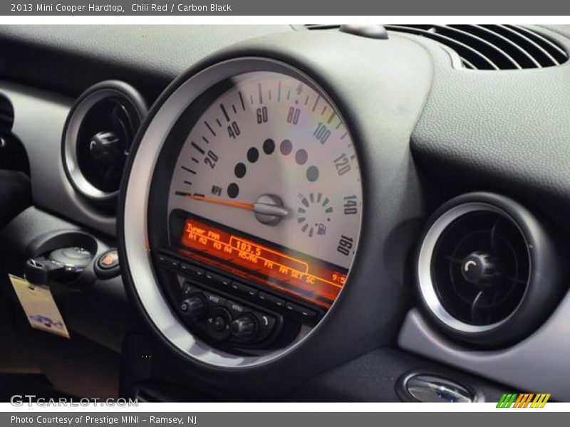 Chili Red / Carbon Black 2013 Mini Cooper Hardtop