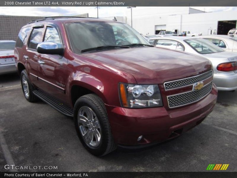 Victory Red / Light Cashmere/Ebony 2008 Chevrolet Tahoe LTZ 4x4