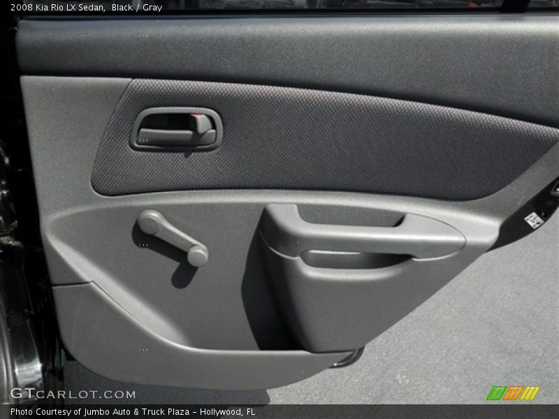 Black / Gray 2008 Kia Rio LX Sedan