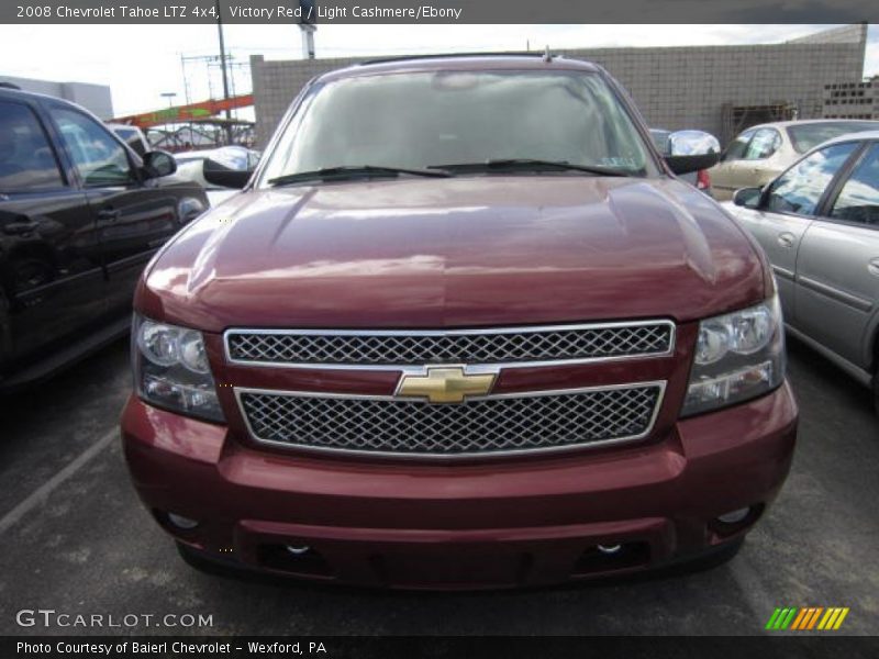 Victory Red / Light Cashmere/Ebony 2008 Chevrolet Tahoe LTZ 4x4