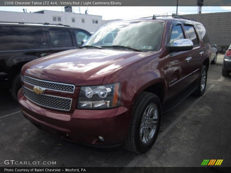 Victory Red / Light Cashmere/Ebony 2008 Chevrolet Tahoe LTZ 4x4
