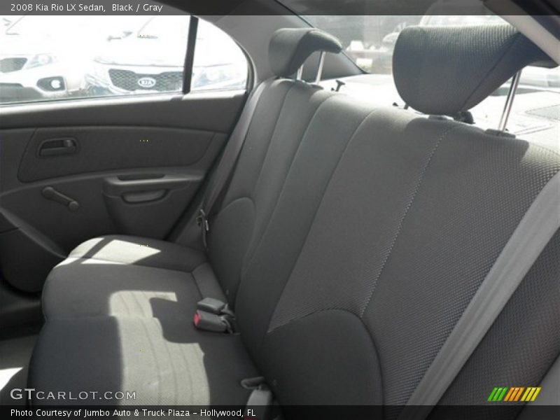 Black / Gray 2008 Kia Rio LX Sedan