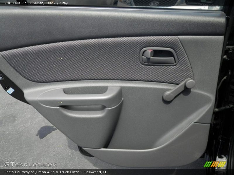 Black / Gray 2008 Kia Rio LX Sedan