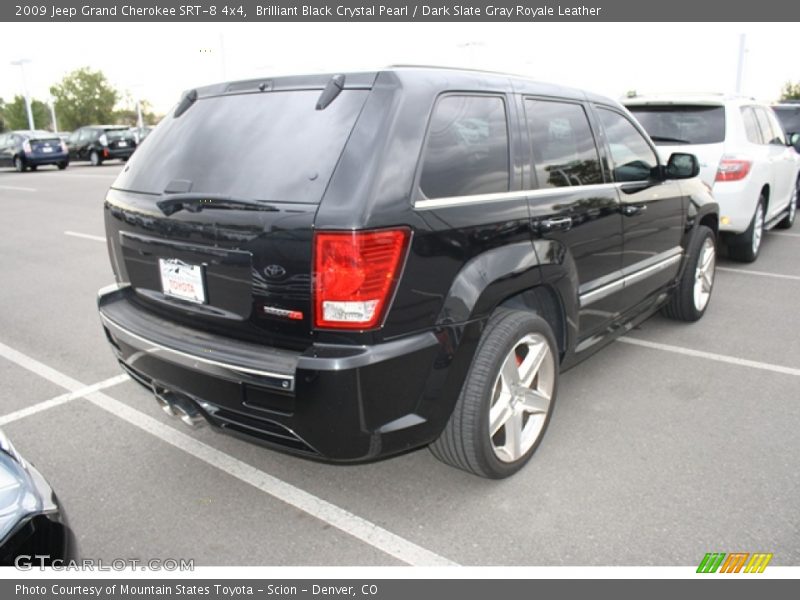 Brilliant Black Crystal Pearl / Dark Slate Gray Royale Leather 2009 Jeep Grand Cherokee SRT-8 4x4