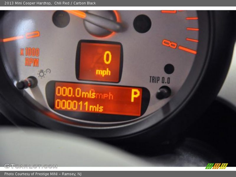 Chili Red / Carbon Black 2013 Mini Cooper Hardtop