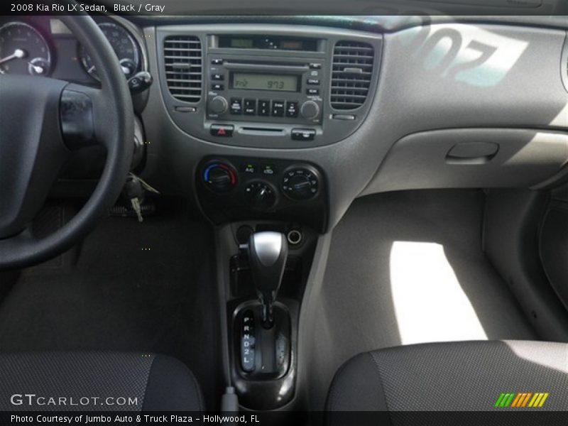 Black / Gray 2008 Kia Rio LX Sedan