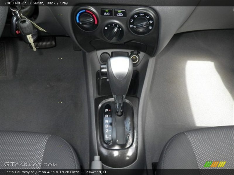 Black / Gray 2008 Kia Rio LX Sedan