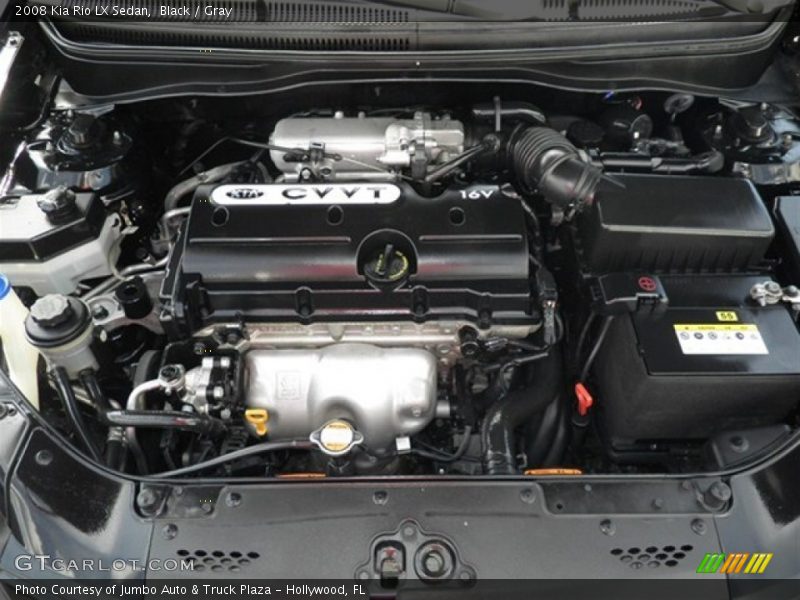 Black / Gray 2008 Kia Rio LX Sedan