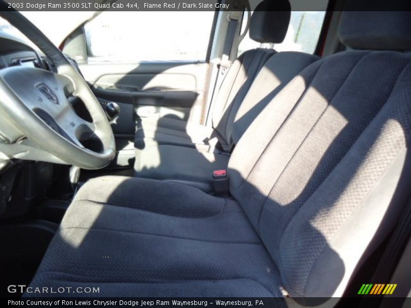 Flame Red / Dark Slate Gray 2003 Dodge Ram 3500 SLT Quad Cab 4x4