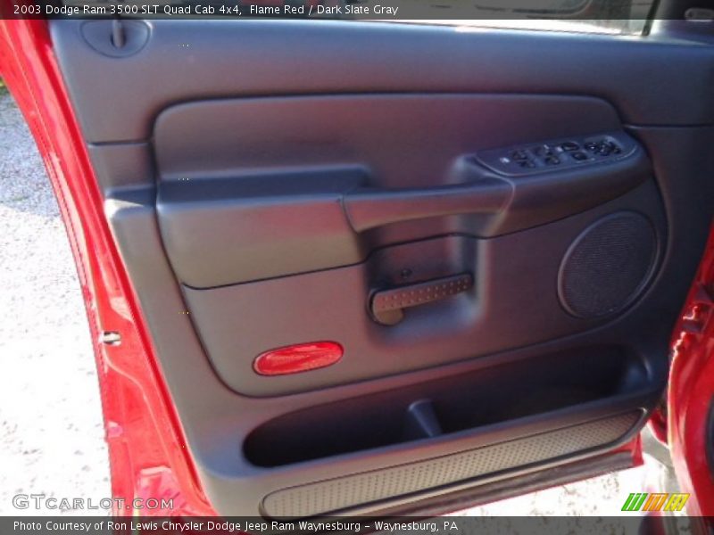 Flame Red / Dark Slate Gray 2003 Dodge Ram 3500 SLT Quad Cab 4x4