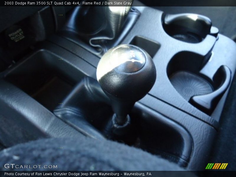 Flame Red / Dark Slate Gray 2003 Dodge Ram 3500 SLT Quad Cab 4x4