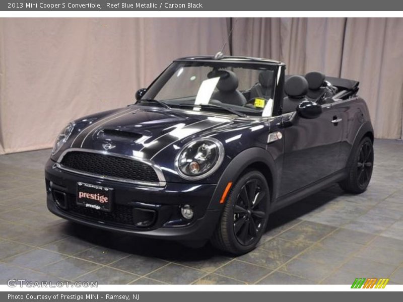 Reef Blue Metallic / Carbon Black 2013 Mini Cooper S Convertible