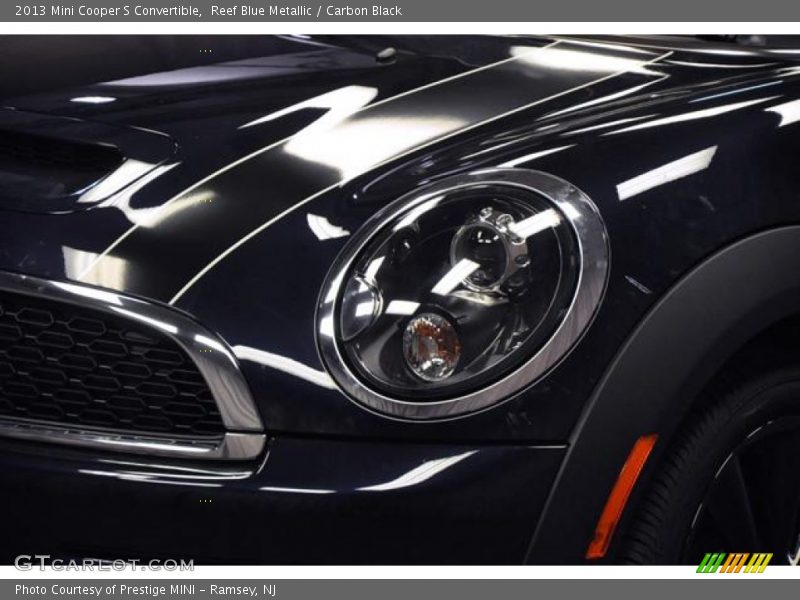 Reef Blue Metallic / Carbon Black 2013 Mini Cooper S Convertible